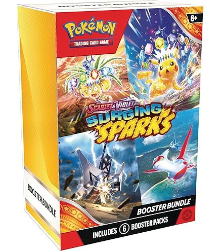 Amazon.com: Pokemon Surging Sparks Sleeved Eight (8) Booster Packs